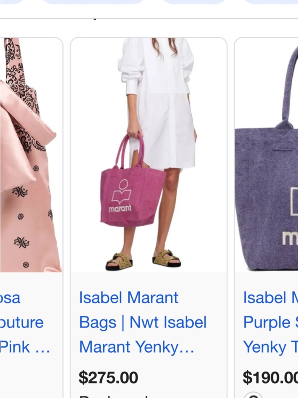 Isabel Marant Pink Tote Bag - Picture 8 of 8